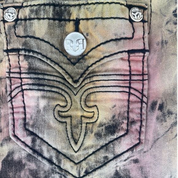 Rock Revival Alivia Short - Tie Dye Collector's Edition Sz 25 - Picture 14 of 14